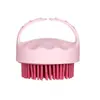 Cepillo Limpiador Portátil para Champú con Masajeador, Cabezal de Cepillo para el Cabello de Silicona, Cepillo de Baño Limpiador para Cabello de Bebé en Casa, No Lastima el Cabello