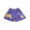 Pantalones Cortos Estilo Americano para Hombre, Marca de Moda, Marca de Agua Retro, Pantalones Cortos de Baloncesto de Secado Rápido, Pantalones Cortos Sueltos Casuales para Correr y Entrenar, Estilo Verano para Hombre