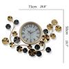 Reloj nórdico de moda para sala de estar, moderno, minimalista, decorativo para el hogar, reloj de pared rojo, creativo, para restaurante, venta al por mayor