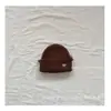 Chapéu de tricô bordado com pequeno coração, novo para o inverno de 2024, infantil, coreano, fofo, moda, pequeno chapéu de lã para o rosto, atacado