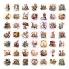 50 Piezas de Pegatinas de Conejito de Pascua y Huevo de Compra Directa Transfronteriza Temu para Botellas de Agua, Fundas de Teléfono, Diarios, Pegatinas Decorativas Impermeables