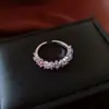 Anillo Abierto Flor Estrella de Zirconia, Moderno y Elegante, Anillo de Dedo Índice de Alta Gama, Diseño de Nicho, Anillo Dulce y Fresco Estilo Ins