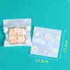Serie de Bolsas de Empaque, Bolsas Transparentes Selladas para Repostería con Diseño de Copo de Nieve, Bolsas con Cierre, Bolsas Pequeñas Selladas para Snacks de Comida Estilo Ins, Estilo Ins