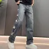 Jeans Retro Americanos para Hombre, Nueva Marca de Moda 2026, Pantalones Anchos Versátiles Casuales Rectos Sueltos Desgastados