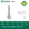 Shida Serie 12.5mm Longitud 100mm 12 Ángulos Dado de Destornillador Estriado de Spline Manga de Llave de Carraca Punta de Flor