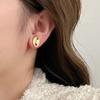Aretes Minimalistas Estilo Frío Geométricos Nariz de Cerdo Personalidad de Mujer Moda Creativa Pin de Plata S925 Aretes de Tendencia