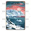 Letrero de Lata Decorativo de Paisajes de Viajes Retro Europeos y Americanos Transfronterizos, Letreros Metálicos de Monumentos de Ciudades Antiguas Famosas de Varios Países