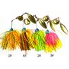 Spin Sequin Homem Barbudo Isca Luya 17g Pesca em Mar Longo Luya Isca Artificial Sequin Composto Giratório Isca Dura Equipamento de Pesca