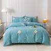 Conjunto de quatro peças 100% algodão Conjunto de quatro peças de cama estampado 100% algodão Lençol de cama com várias especificações Fabricante de roupa de cama com elástico