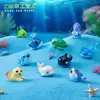 Paisaje en miniatura con tiburones lindos, tortugas pequeñas y otros adorables animales marinos; decoración de acuario, accesorios DIY y adornos pequeños