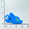 Dibujos Animados Anime Lindo Dinosaurio Pequeño Accesorios de Goma Suave de PVC Decoración de Parche para Nevera Agujero para Hebilla de Zapato DIY para Funda de Teléfono Móvil