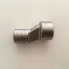 Reductor de Acero Inoxidable de 1/2 Pulgada de Rosca Interna a Rosca Externa, Adaptador de Rosca Recta, Accesorios de Tubería 201/304