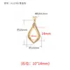 Colgante Simple Japonés y Coreano en Forma de Gota Colgante Vacío para Hombres y Mujeres Artesanía en Oro de 18K Incrustado Cera de Abejas Esmeralda Turquesa Colgante Colgante