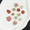 Venta Caliente Transfronteriza Pegamento de Gota Danza del León Diamante Perla Zapatos con Agujeros DIY Accesorios Metálicos Flor de Zapato Extraíble Hebilla de Zapato Piezas