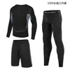 Conjunto de Roupa Fitness Masculina Conjunto Esportivo Masculino de Três Peças Secagem Rápida Corrida Noturna Treinamento Esportivo Conjunto de Roupa Fitness