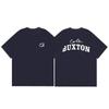 Camiseta de Manga Corta Holgada de Cuello Redondo con Estampado de Lema de Paja de Marca Nicho Americana Cole Buxton para Hombre y Mujer