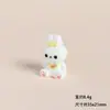 Figuritas de Conejo con Lazo de Dibujos Animados de Resina, Accesorios para Manualidades, Decoración de Escritorio para Paisajes en Miniatura, Adornos Pequeños
