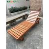Silla de playa de madera maciza reclinable para balcón, piscina, madera de plástico, anticorrosión, silla plegable para exteriores, cama para patio, ocio al aire libre, jardín