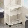 Estante de almacenamiento para detergente de lavandería, organizador de baño, carrito pequeño de pie para balcón, estante de varios niveles, organizador de artículos de limpieza para baño