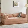 Sofá Cama para Apartamentos Pequeños, Sofá Estilo Crema para Dormitorio, Plegable para Sala de Estar de Alquiler, Sofá Pequeño de Tela 2025