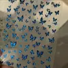 Novos Adesivos de Unha Artística Laser Borboleta Flash Olho de Gato Super Brilho Borboleta Azul Padrão Pequeno Suporte Adesivo Borboleta Fada Adesivos de Unha DIY