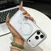 Adecuado para funda de teléfono iPhone 18 Pro Max, funda protectora acrílica magnética transparente Apple 17 con airbag anti-caídas