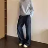 Pantalones de cuadros retro americanos de pierna ancha 2026, unisex, adecuados para primavera, otoño y verano, con un estilo sofisticado y relajado, diseño de pierna recta
