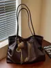 Bolsa grande retrô casual transfronteiriça para mulheres, nova bolsa tote casual para o dia a dia, bolsa de ombro de grande capacidade moderna para o trabalho