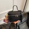 2026 Novo Modelo Mesmo Estilo Bolsa Saco Padrão Lichia Couro Bovino de Primeira Camada Bolsa Lancheira Versátil Bolsa de Ombro Transversal para o Dia a Dia