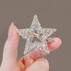 Coreia do Sul Nova Estrela Grampo de Cabelo Estrela de Cinco Pontas Adulto Bonito Bico de Pato Grampo Avançado Sentido Franjas de Cabelo Quebradas Grampo de Cabelo Lateral