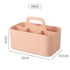 Caixa de Armazenamento para Canetas Marcadoras Portátil Grande Capacidade Mesa Infantil Pincéis de Pintura a Aquarela Lápis Papelaria Porta-Canetas Multifuncional Pequeno