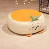 Cojín Redondo de Dibujos Animados para Futón de Casa Engrosado para Cuatro Estaciones Cojín para Ventana Saliente de Dormitorio Cojín de Piso Piña Fresa Shiba Inu Conejo Rosa
