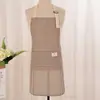 Delantal de Cocina para Cocinar de Algodón y Lino para Mujeres, Lindo y Elegante para Hombres y Mujeres, Ropa de Trabajo para Adultos, Uso en el Hogar, Anti-Manchas, Multicolor, Estilo Ins
