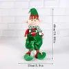 Novo Produto de Natal Elfo Pendurado na Perna Postura Sentada Estatueta Enfeite Presente Infantil Decoração de Elfo Sheintemu