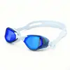 Óculos de natação transfronteiriços, óculos de natação coloridos galvanizados, óculos antiembaçantes de alta definição, óculos de natação personalizados para treinamento de corrida, óculos de natação de silicone para adultos