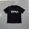 Dropshipping Transfronterizo Marca de Moda Americana Syna Peso Pesado Alta Calidad Scott Camiseta de Manga Corta Impresa con Letras Personalizadas Moderna