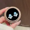 "Burbuja Azul" Pendientes de Perla Suaves y Frescos Modelo Nuevo 2026 Pendientes de Lujo Ligero para Mujer Pendientes de Nicho Aretes