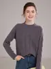 Nuevo Suéter de Punto de Cachemira Otoño/Invierno 2026 para Mujer, Jersey Cuello Redondo, Tejido de Trenza en Todo el Cuerpo, Corte Holgado, Capa Base Versátil de Cachemira