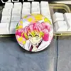 Cazador de demonios: Kimetsu No Yaiba Accesorio Nezuko Insignia Láser Lisa Colgante para Bolsa de Joyería 58mm