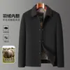 Chaqueta Ligera de Algodón para Invierno para Hombres de Mediana Edad y Mayores, Cuello Solapa, Holgada y Cómoda, Abrigo de Algodón, Estilo Papá, Principios de Invierno, Chaqueta de Algodón Segunda Capa