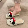 Pantuflas de Medio Uso Lindas de Dibujos Animados con Punta Cerrada para Mujer, Para Usar al Aire Libre, Nuevo Estilo Verano 2026, Zapatos Cómodos Ultra Suaves, Versión Coreana, Resistentes al Desgaste, Estilo Princesa