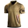 Estación Independiente de Comercio Exterior Explosiones Europeas y Americanas Camiseta de Verano para Hombre Sudadera con Cuello Campana de Manga Corta Suelta para Exteriores Camiseta POLOT