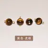 Botones Redondos de Ojo de Tigre Estilo Chino, Nuevos Accesorios Hanfu de Gama Alta Estilo Chino, Broches para Camisa y Qipao, Botones para Accesorios de Ropa