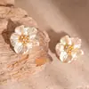 Pendientes Dulces de Pétalos de Flor Acrílicos, Estilo Festivo, Modernos, Versátiles, Elegantes, Pendientes de Gama Alta para Mujer