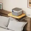 Soporte de proyector de mesita de noche, tablero de extensión sin taladro para montaje en pared, soporte de almacenamiento para router de dormitorio en casa
