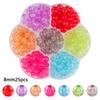 Caixa de Conjunto de Miçangas Coloridas DIY Miçangas Popcorn Rachadas Acrílicas Miçangas de Amor Banhadas Acessórios de Miçangas para Pulseira e Colar
