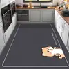 Alfombrilla de suelo para cocina de lodo de diatomeas Fácil de limpiar Resistente al aceite Resistente a la suciedad Antideslizante Absorción de agua Absorción de aceite Alfombra de cobertura total Otras rejillas