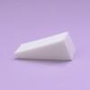Superfície de couro de látex framboesa esponja triangular pequena para pó de maquiagem base de BB cream bolo de pó para uso duplo úmido e seco