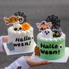 2025 Feliz Halloween Decoración para Pastel Inserto Divertido Malvavisco Inserto de Plástico Suave Calabaza Fantasma Calavera