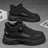 Zapatos de Marca para Hombre Otoño e Invierno Botas Martin para Exteriores Suela Gruesa Antideslizantes Aumentadores de Altura Botas de Trabajo Impermeables Cálidas Versátiles de Caña Alta Modernos